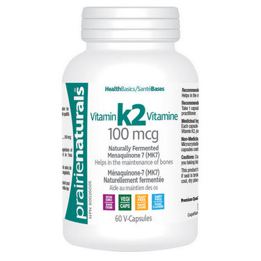 Prairie Naturals Health Products Inc., Vitamin K2, 60 VegCaps