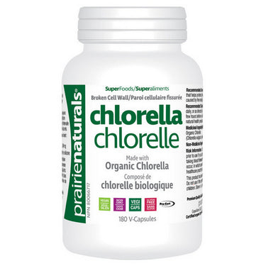 Organic Chlorella 180 VegCaps by Prairie Naturals Health Products Inc.