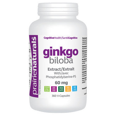 Ginkgo Biloba 360 VegCaps by Prairie Naturals Health Products Inc.