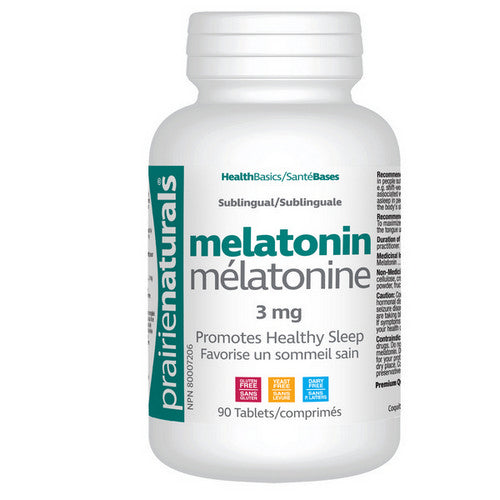Melatonin 90 Tabs by Prairie Naturals Health Products Inc.