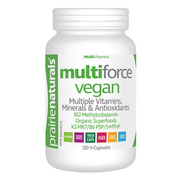 Multi Force Vegan 120 VegCaps by Prairie Naturals Health Products Inc.
