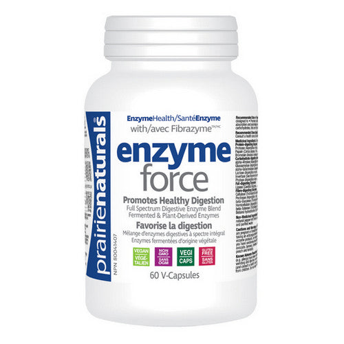 Enzyme Force 60 VegCaps by Prairie Naturals Health Products Inc.