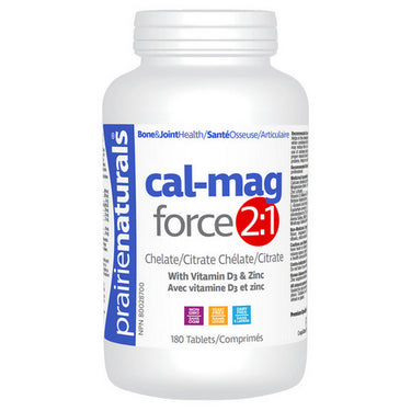 Cal Mag Force 2:1 180 Tabs by Prairie Naturals Health Products Inc.