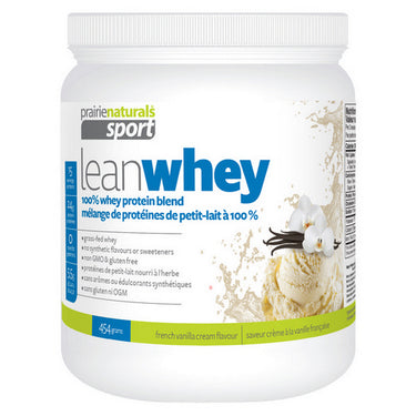 Lean Whey Protein French Vanilla 454 Grams by Prairie Naturals Health Products Inc.