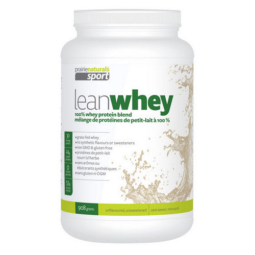 Lean Whey Protein Natural 908 Grams by Prairie Naturals Health Products Inc.