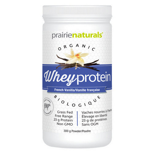 Organic Whey Protein French Vanilla 300 Grams by Prairie Naturals Health Products Inc.