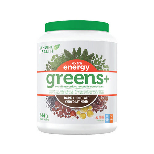 Greens+ Extra Energy Dark Chocolate 444 Grams by Genuine Health