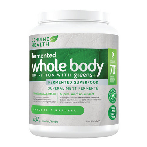 Ferm Whole Body Greens+ Natural 487 Grams by Genuine Health