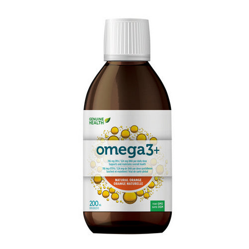 Omega3+ Orange Liquid 200 Ml by Genuine Health