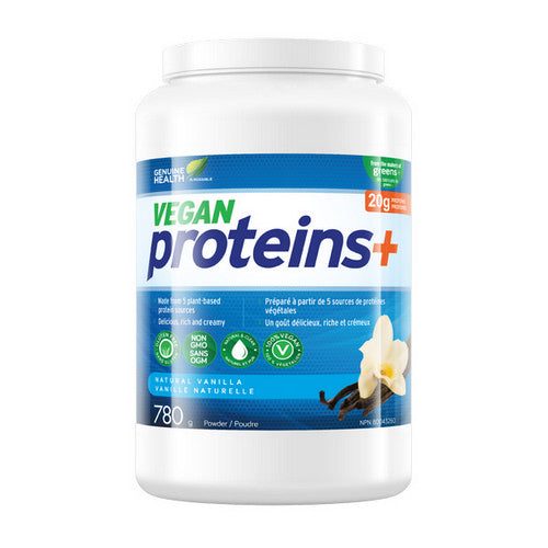 Vegan Proteins+ Vanilla 780 Grams by Genuine Health