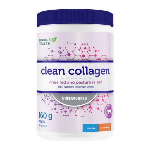 Clean Collagen Bovine Unflavoured 160 Grams by Genuine Health