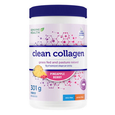 Pinapple And Berry Flavoured Gluten Free Collagen 301 Grams by Genuine Health