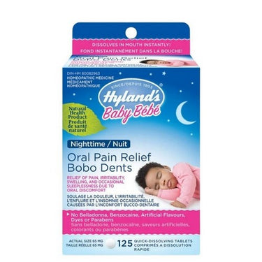 Baby Nighttime Oral Pain Relief 125 Tabs by Hylands (Standard Homeopathic)