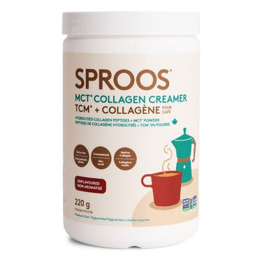 Sproos, Sproos MCT Collagen Creamer, 220 Grams