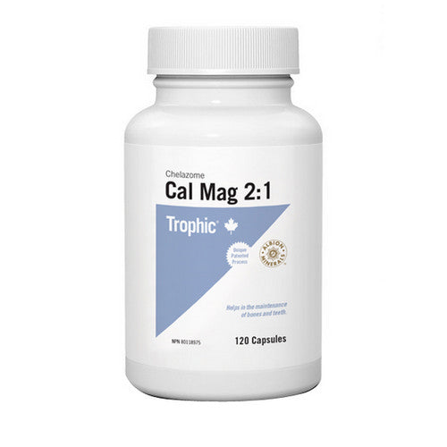 Calcium Magnesium Chelazome 2:1 240 Caps by Trophic