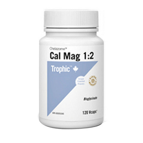 Calcium Magnesium Chelazome 1:2 120 VegCaps by Trophic