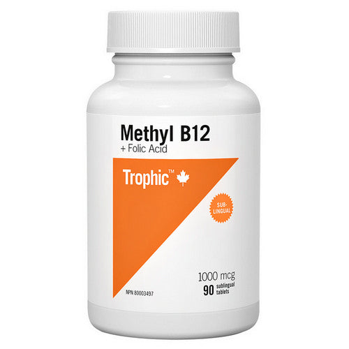 Methyl B12 with Folic Acid 90 Tabs by Trophic
