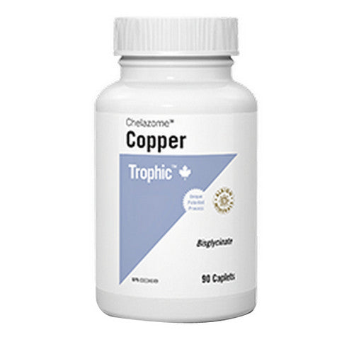 Copper Chelazome 90 Caps by Trophic