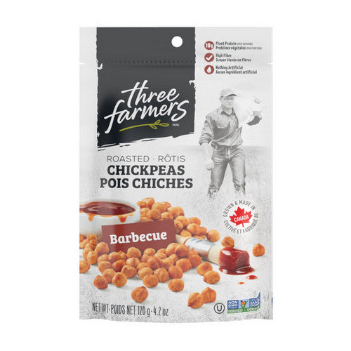 Roasted Chickpeas BBQ 120 Grams by Three Farmers