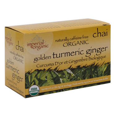 Uncle Lees Teas, Imperial Organic Golden Turmeric Ginger Chai, 18 Bags