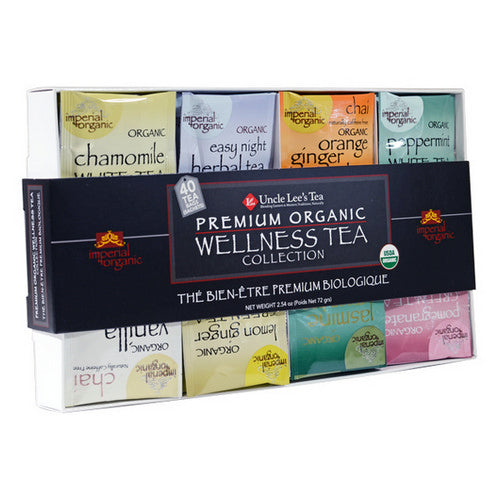 Organic Wellness Tea Collection 40 Bags by Uncle Lees Tea