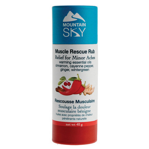 Muscle Rescue Rub in Eco-Tube 40 Grams by Mountain Sky Soaps
