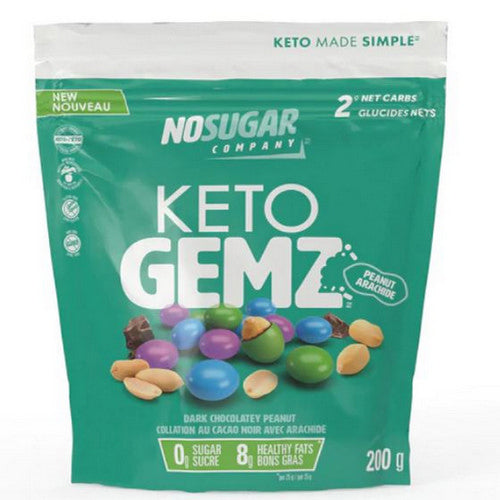 Keto Gemz Chocolate Peanut 200 Grams by No Sugar Company
