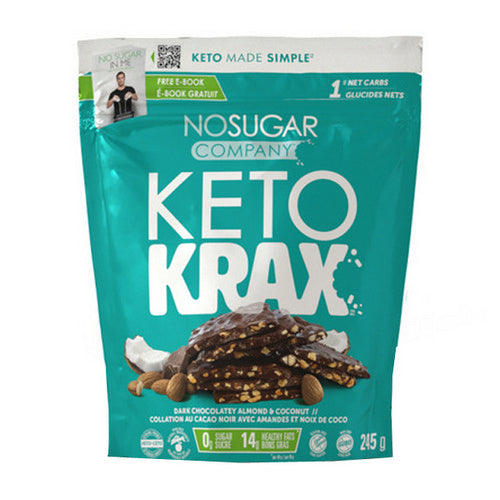 Keto Krax Ch Almond & Coco 245 Grams by No Sugar Company