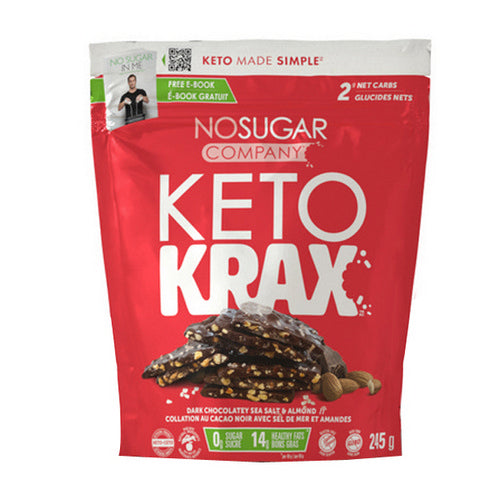 Keto Krax Ch Sea Salt Almond 245 Grams by No Sugar Company