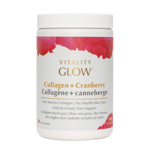GLOW Collagen+Cranberry 25 Day 200 Grams by Vitality Products Inc.