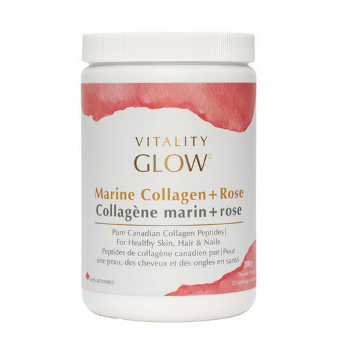 GLOW Marine Collagen + Rose 200 Grams by Vitality Products Inc.