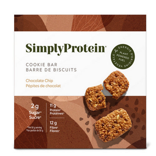 Chocolate Chip Cookie Bar 4 Count by SimplyProtein