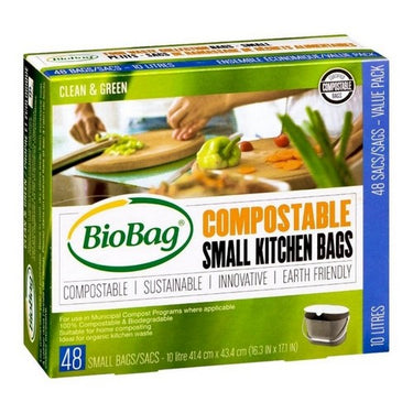 Compostable Small Kitchen Bags 48 Count by BioBag