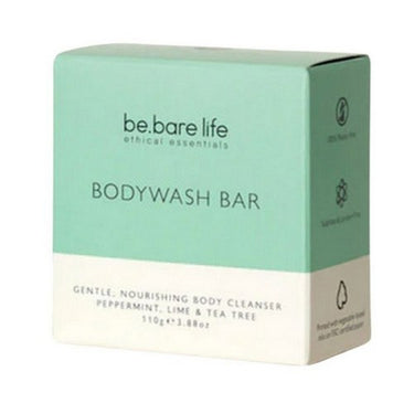 Bodywash Bar Peppermint Lime & Tea Tree 110 Grams by Be.Bare Life