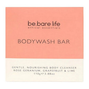 Bodywash Bar Rose Geranium, Grapefruit & Lime 110 Grams by Be.Bare Life