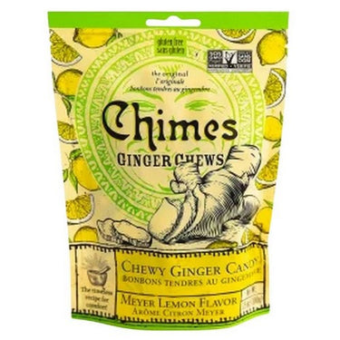 Meyer Lemon Ginger Chews 100 Grams by Chimes