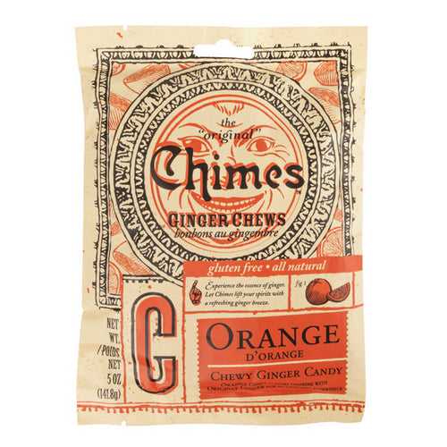 Orange Ginger Chews 141.8 Grams by Chimes