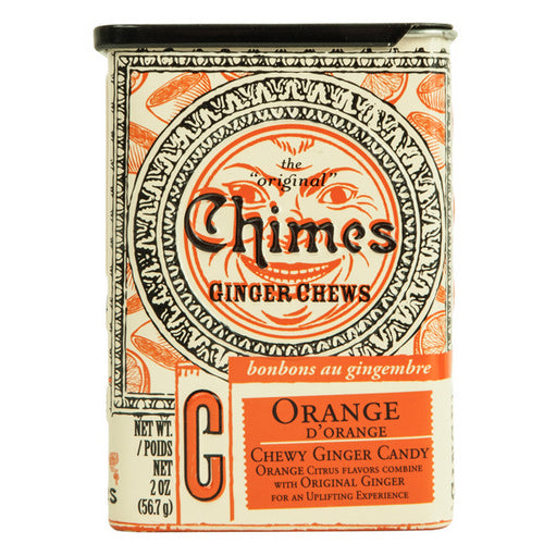 Orange Ginger Chews 56.7 Grams by Chimes