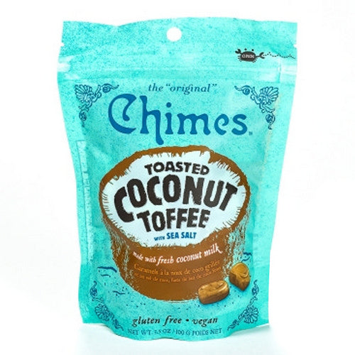Toasted Coconut Hard Toffee Candy with Sea Salt 100 Grams by Chimes