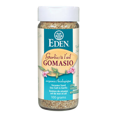 Organic Garlic Gomasio Sesame Salt 100 Grams by Eden Foods