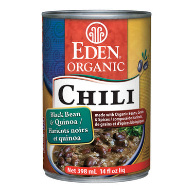 Organic Black Bean & Quinoa Chili 398 mL by Eden Foods