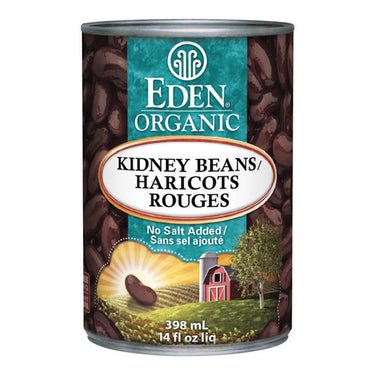 Organic Kidney Dark Red Beans 398 mL by Eden