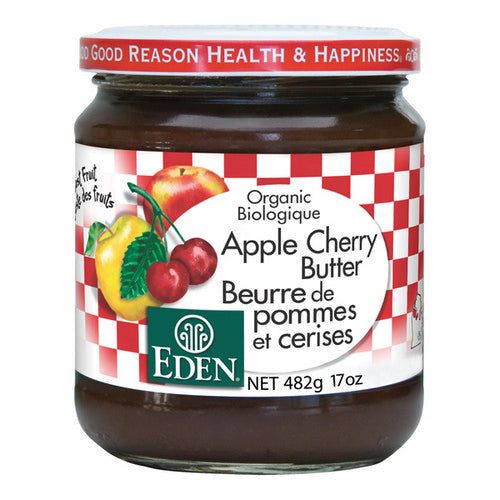 Organic Apple Cherry Butter Spread 482 Grams by Eden