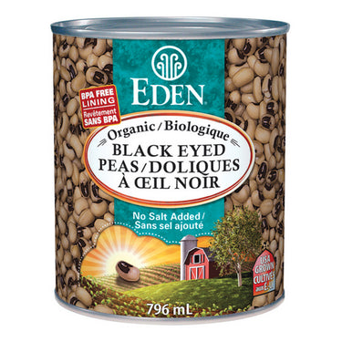 Organic Black Eyed Peas 796 mL by Eden