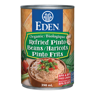 Organic Refried Pinto Beans 398 mL by Eden