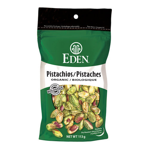 Organic Roasted Pistachios 113 Grams by Eden