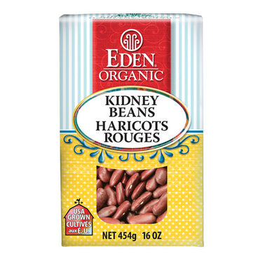 Organic Dry Dark Red Kidney Beans 454 Grams by Eden Foods