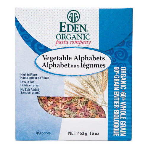 Organic Vegetable Alphabets Whole Grain 453 Grams by Eden