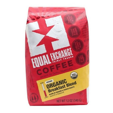 Organic Breakfast Blend of Medium & French Roasts 340 Grams by Equal Exchange