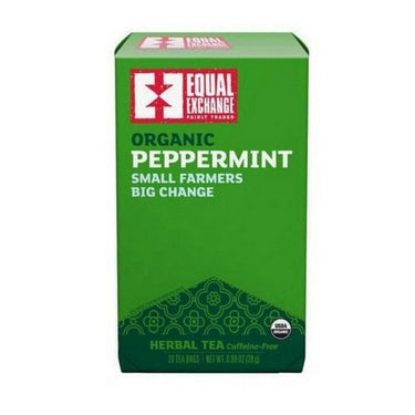 Organic Peppermint Herbal Tea Caffeine Free 20 Bags by Equal Exchange